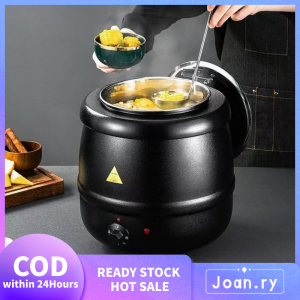 10L Electronic Soup Heating Pot Commercial Insulated Bucket Soup Pot Warm Porridge Bucket Porridge Pot Electric Heating Fireless