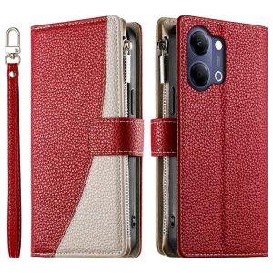 For Vivo Y35 Y03 Y04 Y05 Y22 Y22S Y02S Y16 Y36 Y33T Y33S Y21T Y21E Y21 Y21S Y15S Y15A Y01 Y27 Y03 Y02 Y02T Y02A Y18 Phone Case Magnetic Leather Color Splicing Wallet Card Slot Flip Cover Casing