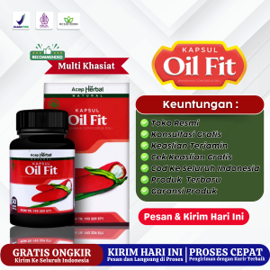 Oil Fit Kapsul Buah Merah Papua Obat Herbal Multi Khasiat Segala Penyakit Terbukti Khasiatnya Asli Original OILFIT ACEP HERBAL