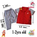 JOLLIBEE COSTUME UNIFORM TOPS+PANTS+cap. 