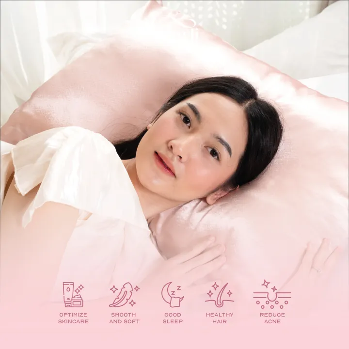 Sarung Bantal PREMIUM Satin Silk Terli Beauty Satin Silk Pillowcase Adem Halus Anti Jerawat Beauty Boost Pillowcase Lazada Indonesia