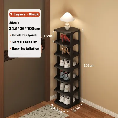 JJ.SG Multi-Layer Shoe Rack Plastic Simple Shoe Racks Space Saving DIY Shoe Organizer