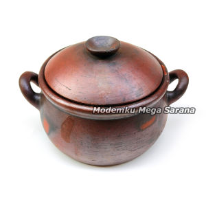 Kendil Gerabah Gudeg Panci Masak Rebus Jamu Godog Herbal Tanah Liat Diameter 18 cm Kapasitas 2 Liter