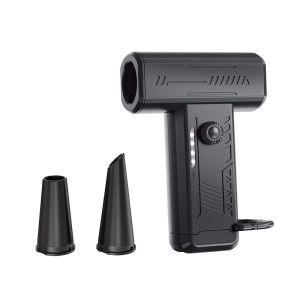 2025 ใหม่ X3 รุนแรงพัดลมเทอร์โบ stepless ควบคุมความเร็วพัดลมขนาดเล็กพร้อมแสงตั้งแคมป์กลางแจ้งพัดลมมือถือ 130000 รอบต่อนาทีความเร็วสูงพัดลมมือถือเป่าลมฝุ่นสำหรับการกำจัดฝุ่น/เป่าหิมะ/สนับสนุนการเผาไหม้/ระบายความร้อน/พอง