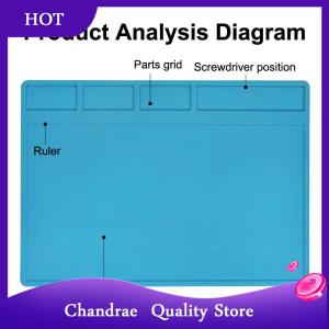 [Chandrae] 1Pc ESD Heat Insulation Soldering Mat Computer Phone Repair Pad High Temperature Resistance Working Silicone Soldering Mat