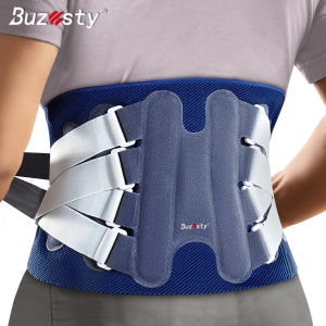 Buzesty dựa lưng cú đúp Hỗ trợ ngang lưng có thể điều chỉnh cho Relief đau của lưng/Thắt lưng/eo eo bọc với mùa xuân ổn định cho chấn thương thoát vị đĩa đệm đau thần kinh tọa vẹo cột sống và nhiều hơn nữa