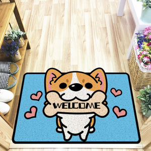 Corgi Floor PVC Mat Rug for outdoor welcome entryways and entrances By SOL Home ® (Home and Living)