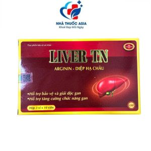 Viên uống Liver TN Arginin - Diệp hạ châu Hỗ trợ bảo vệ giải độc tăng cường chức năng gan - Hộp 30 viên