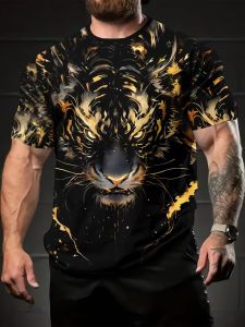 [Local Stock] VCC New Skeleton Throne 3D Printed Mens Round Neck T-shirt Summer Casual Mens Street Wear Daily Top Cool Hip Hop Y2k Men Clothing
