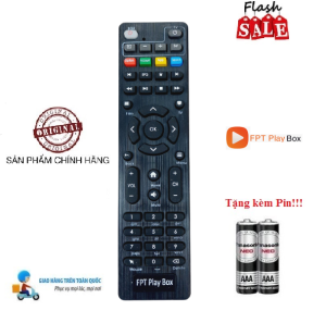 Remote Điều khiển đầu thu FPT Play Box- Hàng chính hãng mới Tặng kèm Pin