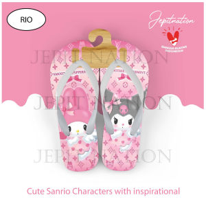 [SANDAL JEPIT V2] Kuromi Melody (RIO) JEPITNATION Sendal Jepit Laki Cowo Pria Cewe Wanita Perempuan Dewasa Anak Balita Sandal Santai Sendal Spons Bukan Karet flip flop Antislip