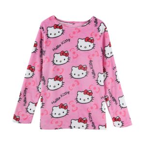 🇸🇬 [Ready Stcok]Coral Fleece Hello Kitty pants Womens Warm Plush Cartoon Casual Home Pants Student Home Pants Pajamas