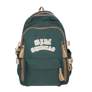 🌟กระเป๋าเป้สะพายหลัง กระเป๋านักเรียน แฟชั่นนักเรียน จุของได้เยอะ สไตล์เกาหลี วัสดุผ้าไนลอน พร้อมส่ง 5 สี