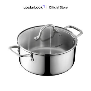 Nồi Chảo inox304 LocknLock Eleve tay cầm đúc nguyên khối nhiều kích thước dùng được bếp từ Hàng Chính Hãng - JoyMall