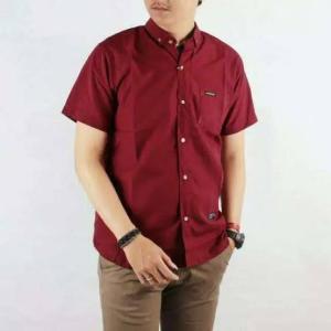 Kemeja Polos Pria Lengan Pendek Baju Kerja Kantor Santai
