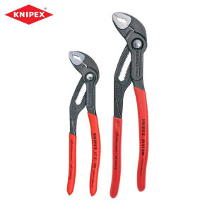 KNIPEX 00 31 20 V01 Cobra Set 2pc (180mm + 250mm) - High-Tech Water Pump Pliers - Self-Locking Pipe & Nut Wrench - Made in Germany