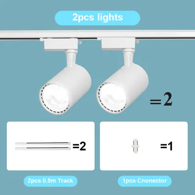 【💡10 Years Warranty💡】TEP Track lights Full set LED track lights Track spotlights Ceiling lights Field track lights 220v track lights 12/20/30/40w Clothing store Store Home
