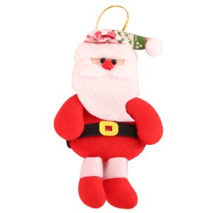 CHANBAEK Party Supplies Santa Claus Snowman Elk Bear Decorative Soft Cute Hanging Toy Doll Christmas Pendant Ornaments Christmas Tree Decoration