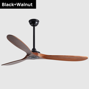 Home Decoration 42 Inch 52 Inch 60 Inch Low Noise Remote Control Solid Wood Blade Modern Bldc Ceiling Fan（With two rods 12.5cm/20cm）