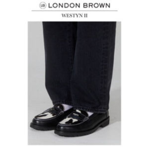 [ PRE-ORDER ] LONDON BROWN - WESTYN II รองเท้าหนังทรง PENNY LOAFER ลายขนวัว มาพร้อมดีเทลเหรียญเพนนี