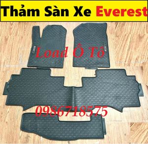 Trải Sàn Thảm Lót Sàn Cao Su Đúc Xe Ford Everest 2026-2026 Form Mới Mẫu Chữ Đỏ Cao Su Đúc Tổ Ong Cao Cấp