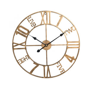 Minimalist Nordic Series Wall Clock Iron Art Hot Sale Home Living Room Porch Mute Clock Simple Retro Creative Wall Decoration 56cm