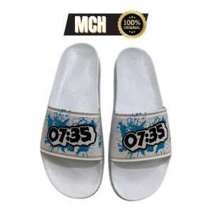 MOCHEL - Sandal Selop Pria dan Wanita Terbaru MOCHEL 07:35 Putih Hitam Bercak Tosca Terbaru