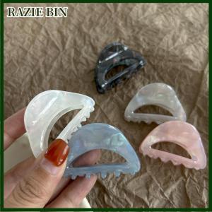 RAZIE BIN Acetic Acid Claw Clip Ponytail Hair Clip Solid Color Hair Clip Ponytail Shark Hair Claw Clip For Women Girls Hair Accessories