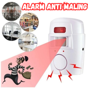 COD Kirim Cepat TaffHOME Alarm Rumah Anti Maling Sensor Gerak Infrared PIR 105dB 2 Remot YL105