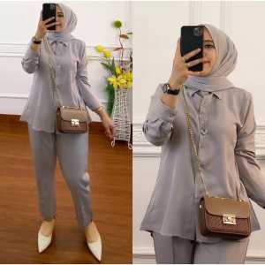 [cod] SETELAN WANITA POLOS / BAJU SETELAN WANITA DEWASA MODEL TERBARU HIGH QUALITY