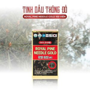 Tinh Dầu Thông Đỏ Royal Pine Needle Gold Hàn Quốc Hộp 100 Viên tăng cường miễn dịch ổn định huyết áp giảm mỡ máu