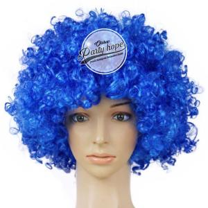 Wig biru / Rambut Palsu Kribo Allsize / Wig Badut / wig costplay