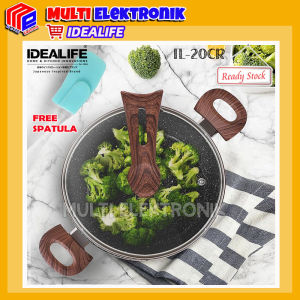 Panci Casserole Idealife -  Panci Dengan Tutup Kaca Ukuran 20 dan 24 cm