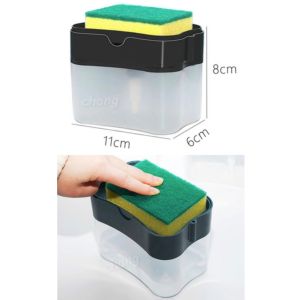 ที่กดน้ำยาล้างจาน 💦แถมฟองน้ำ1ชิ้น กล่องใส่น้ำยาล้างจาน ที่ปั๊มน้ำยาล้างจาน CH0613📌โปรดอ่านรายละเอียดก่อนสั่งซื้อค่ะ