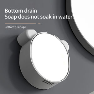 Wall-Mounted Drain Soap Box Cartoon Soap Box Household Punch-Free Wash Storage Rack Bathroom Creative New