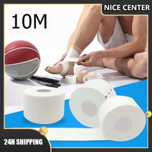 10M Mueller Tape White Athletic Sports Tape Waterproof EASY Tear NO Sticky Residue Mueller Athletic Tape Strain Injury Support Knee Ankle Muscle Tape Muscle Strain Support Feet Support Pain Care