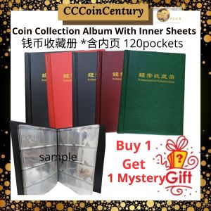 PCCB MINGT Coins Collection Album 120 pockets Book For Storage Coin Cardboard Holder -Stationery
