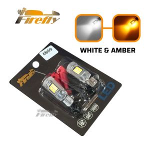 🔝【Local delivery】TDD [L2633] T15 DUAL CONTACT PROFESSIONAL PARKLIGHT SIGNAL LED LIGHT DUAL COLOR [WHITE+YELLOW] UNIVERSAL TO ALL MOTORCYCLES