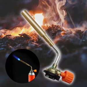 Butane Burner Welding Torch Portable Flame Gun Flamethrower Gas Torch Outdoor Camping BBQ Soldering Heat Gun Welding Equipment
