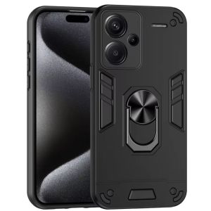 Armor Magne Holder Metal Ring Case For Xiaomi Redmi Note 13 Pro 4G Pro+ Plus 5G Camera Lens Protection Funda