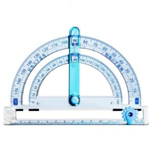 Multifunctional 4 in 1 Protractor with Angles Measuring Tool and Circle Drawing Tool for Student Engineers Drafting