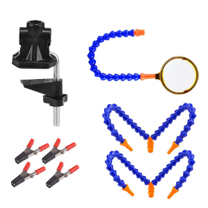 5 Arms Flexible Soldering Helping Hand Vise Table Clamp with Flexible Arm Solder Iron Holder Repair Tool Part