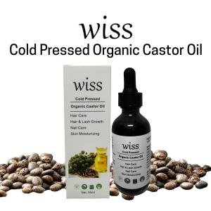 Wiss Cold Pressed Organic Pure Castor Oil for Eyelash Eyebrow Hair Nail & Skin Body Oil 60ml SG Ready Stock