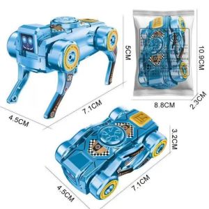 JACAUY Manual Transformation Robot Dog Toy Rotating Spinner Two-Form Structure Fidget Spinner Toy Gifts Mechanical Style Transforming Robot Toy Stress Relief Play