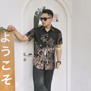Jayabaya Batik Werkudara Kemeja Batik Pria Lengan Pendek