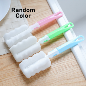 BESTMOMMY Baby Bottle Cup Cleaning Brush Kitchen Tumbler Removable Cleaner Tool Sponge Straw Cleaner
