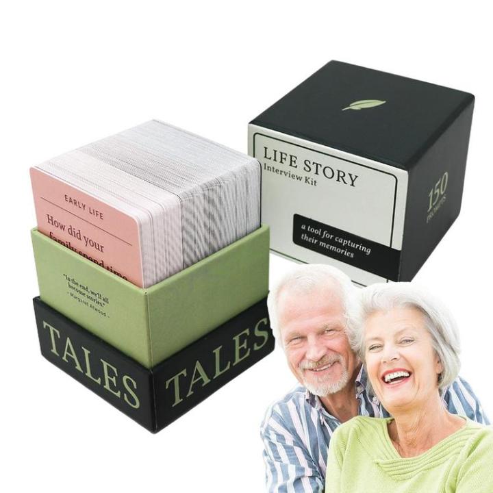 Family Conversation Cards 150pcs Tales Interview Cards Conversation ...