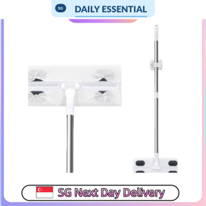 【DAILY ESSENTIAL】 Disposable Wipe Flat Mop | Mop or Wet/Dry Refill Wipes 5 Packs