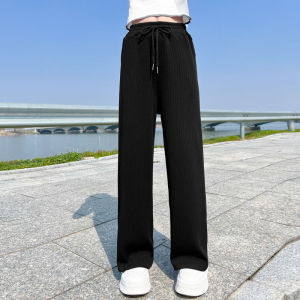 LOBER กางเกงเด็กหญิง กางเกงขายาวเด็กหญิง กางเกงขากว้างสาว กางเกงทรงตรงเด็กหญิง กางเกงเด็กผู้หญิง กางเกงขายาวเด็กโต กางเกงแฟชั่นสาวๆ