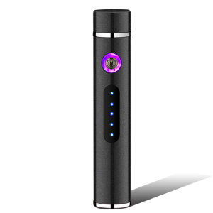 Electric Metal Lighters Smoking Windproof Dual Arc Plasma Rechargeable USB Lighter